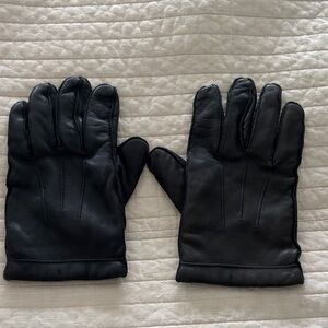 Black Leather Gloves